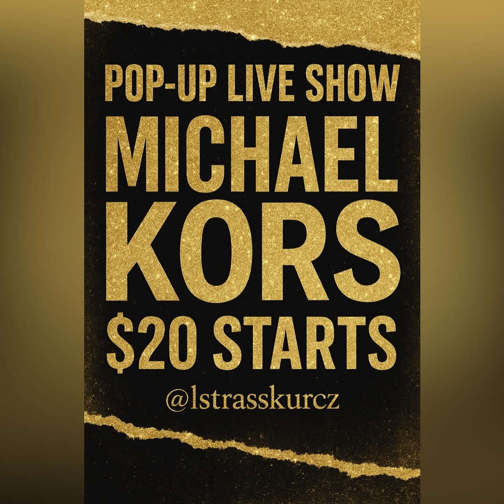 Michael Kors Gold Pop-Up Live Show Poster